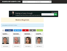Tablet Screenshot of maderamugshots.com